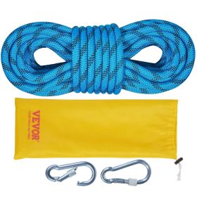 VEVOR 10.5 mm Static Climbing Rope, 9.7M(32ft) Outdoor Rock Climbing Rope 25KN Breaking Tension, Fiber Rope with Steel Snap Hooks for Escape VEVOR 10.5 mm Static Climbing Rope, 9.7M(32ft) Outdoor Rock Climbing Rope 25KN Breaking Tension, Fiber Rope with Steel Snap Hooks for Escape